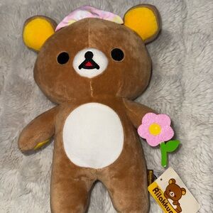 Brown Plush Toy with Yellow Accents